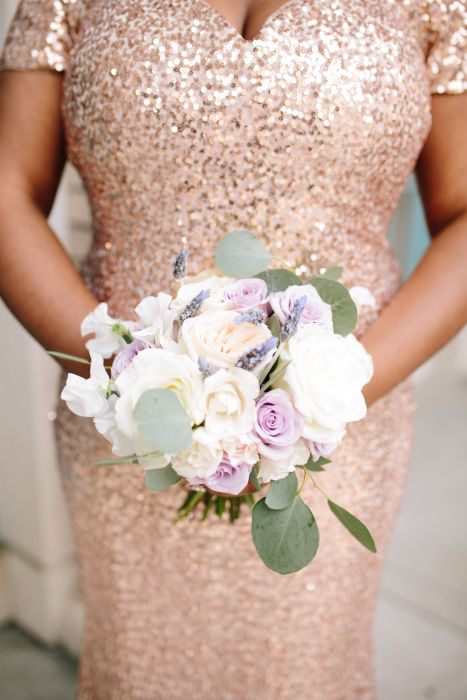 Blush, Lavender and Gold Military Wedding