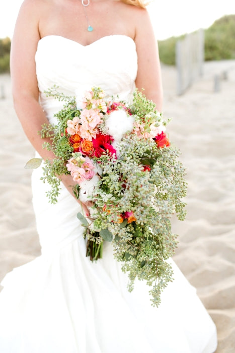 Dreamy and Bold Beach Wedding