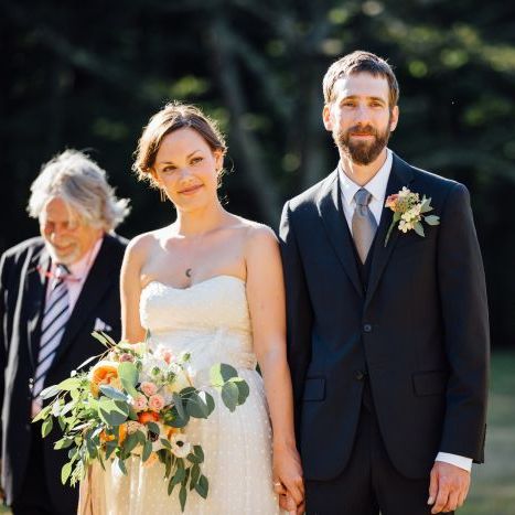Blush and Apricot Rustic Autumn Wedding