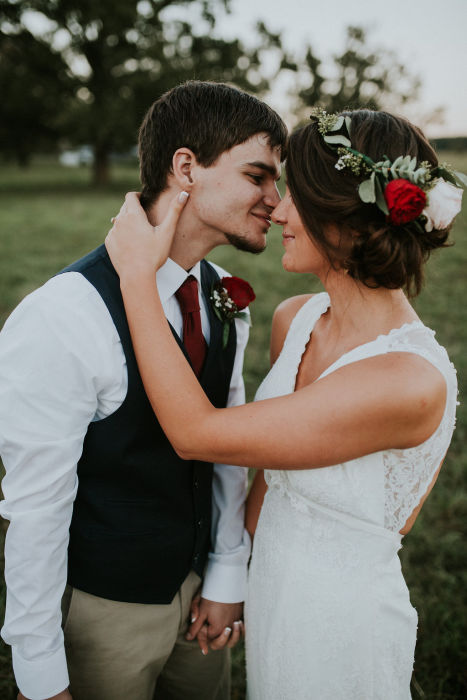 Rustic Blush & Burgundy Wedding