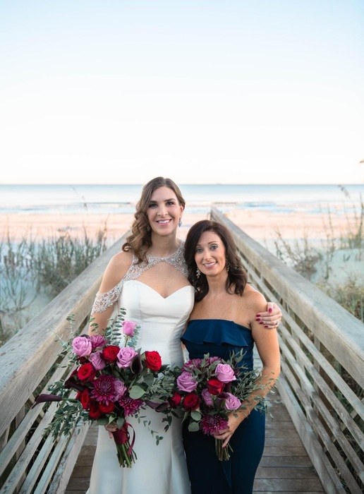 Plum & Rustic Coastal Chic Wedding