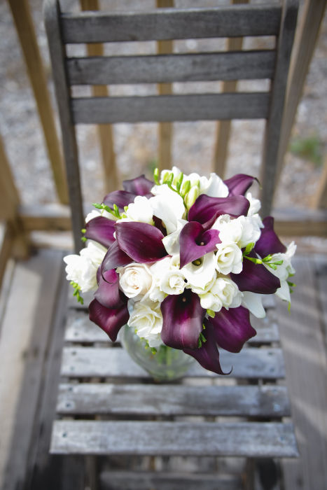 Fresh Green & Purple Mod Rustic Wedding