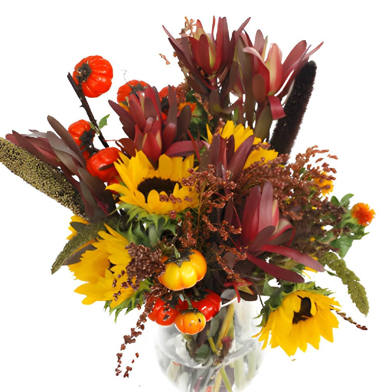 Autumn Sunflower DIY Flower Kit In a Vase
