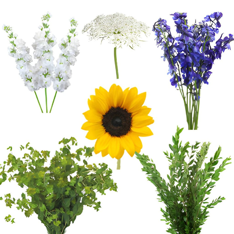 Provence Spring Combo DIY Flower Kit Bunch