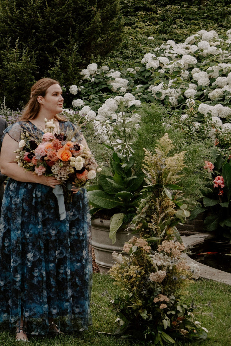A Romantic Museum Wedding with Bright DIY Flowers
