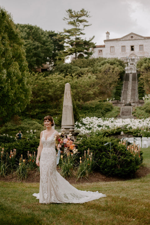 A Romantic Museum Wedding with Bright DIY Flowers