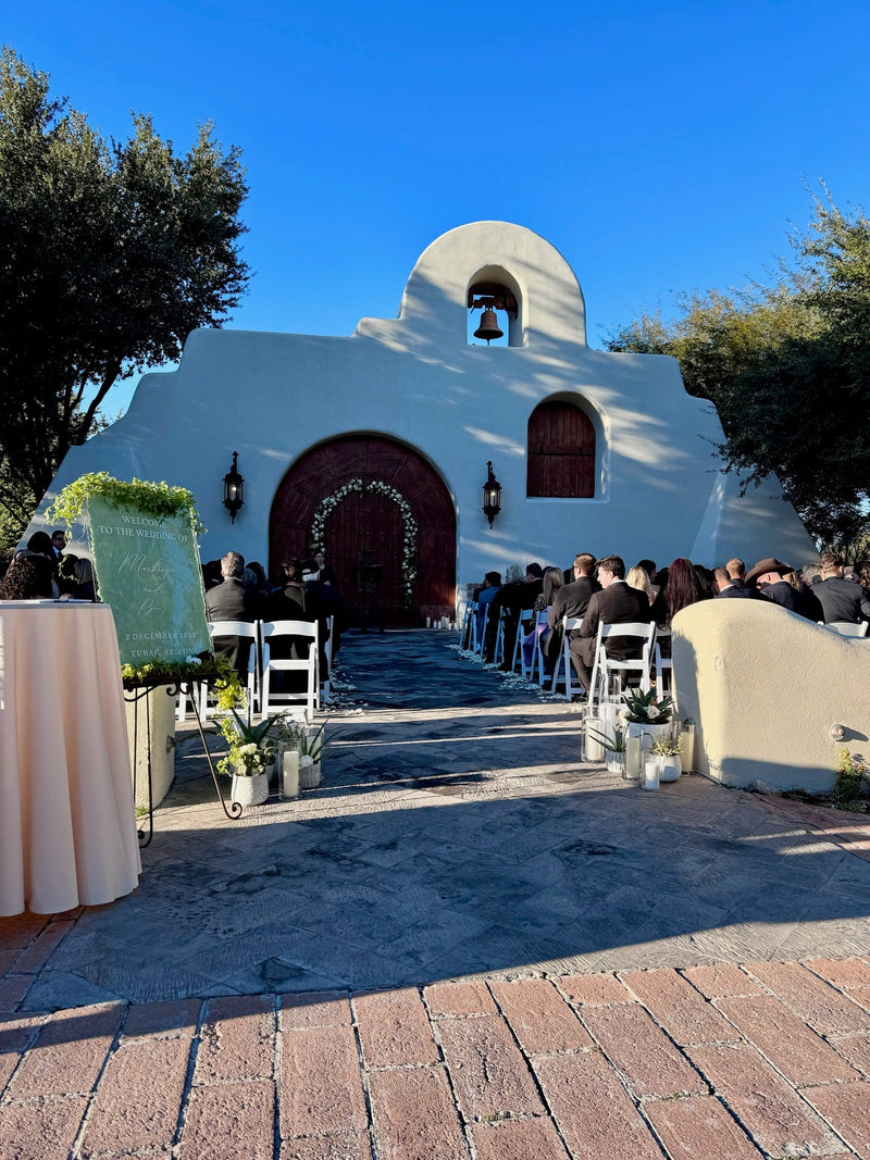 Elegant Ivory and Peach Arizona Wedding