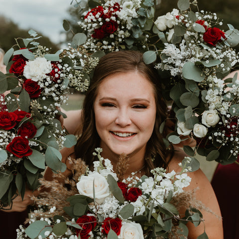 Rustic Elegance: Crimson and White Affair