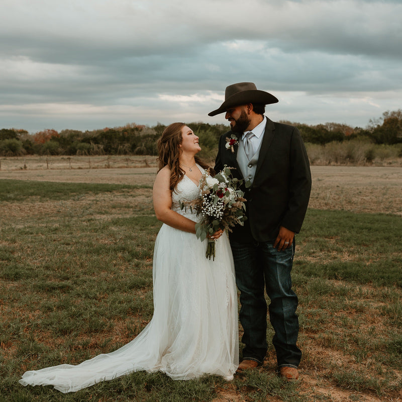 Rustic Elegance: Crimson and White Affair