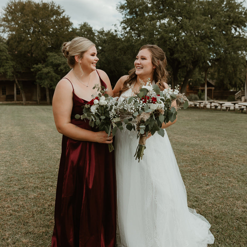 Rustic Elegance: Crimson and White Affair