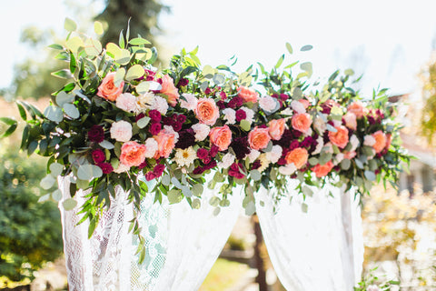 DIY Floral Garden Arch with Wedding Chicks
