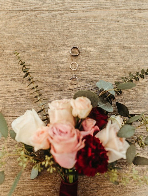 Burgundy and Blush Winter Barn Wedding