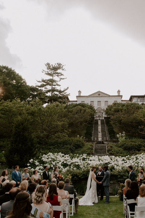 A Romantic Museum Wedding with Bright DIY Flowers