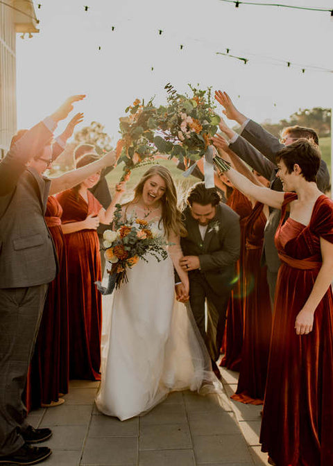 Springy Fall Appalachian Wedding