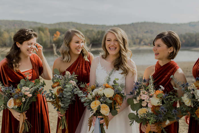 Springy Fall Appalachian Wedding