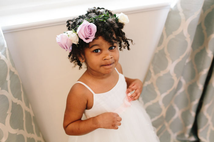 Blush, Lavender and Gold Military Wedding