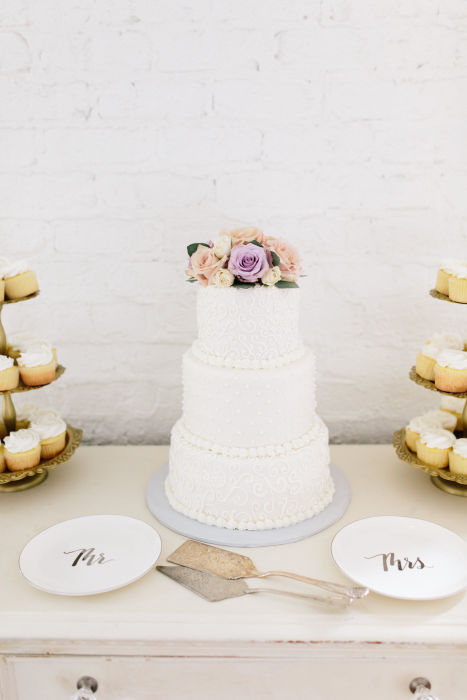Blush, Lavender and Gold Military Wedding