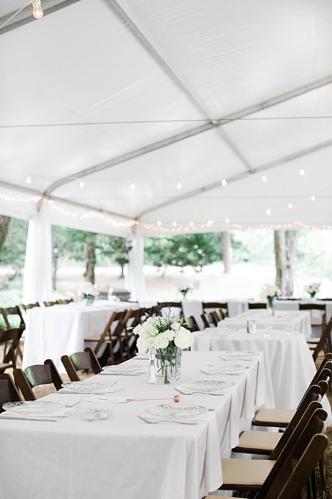 Chic Green and White Wedding Flowers