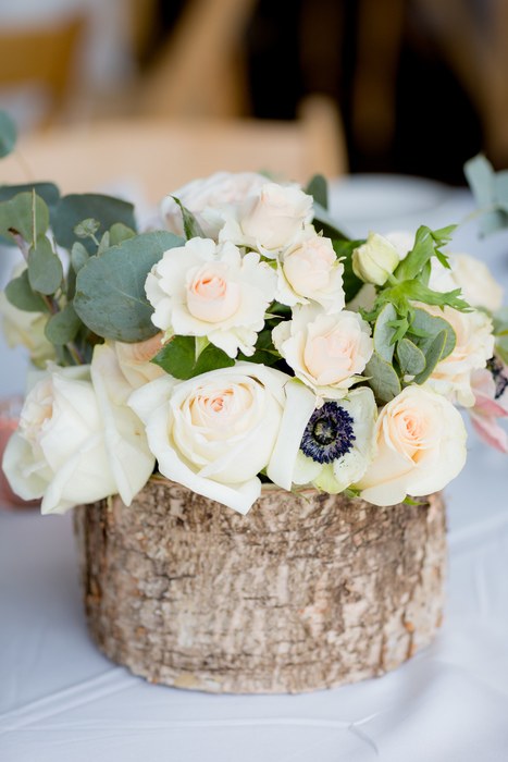 Classic Creamy and Blush Mountain Wedding