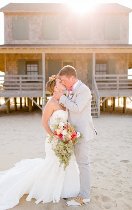 Dreamy and Bold Beach Wedding