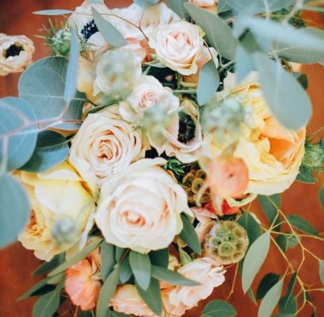Blush and Apricot Rustic Autumn Wedding