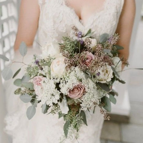 Mauve and Lace Vintage Wedding
