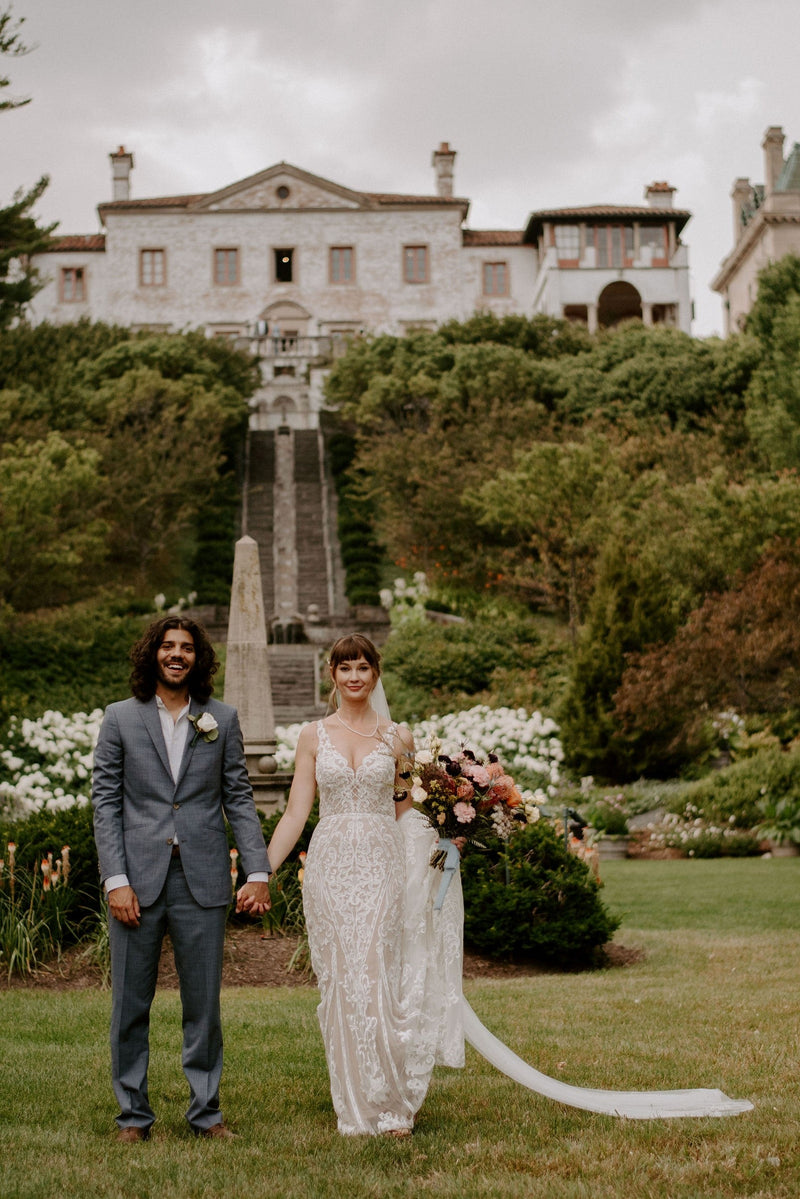 A Romantic Museum Wedding with Bright DIY Flowers