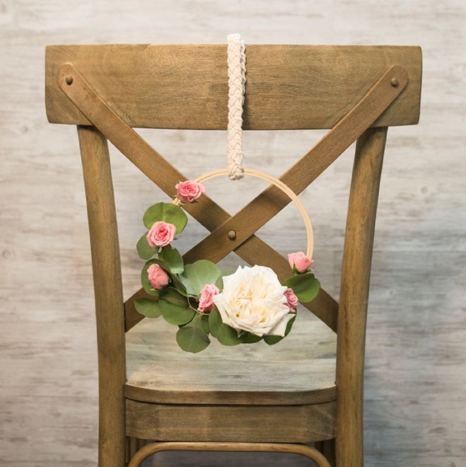 Floral Hoop Decor with Something Turquoise
