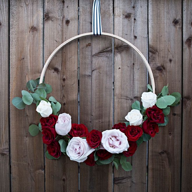 Floral Hoop Decor with Something Turquoise