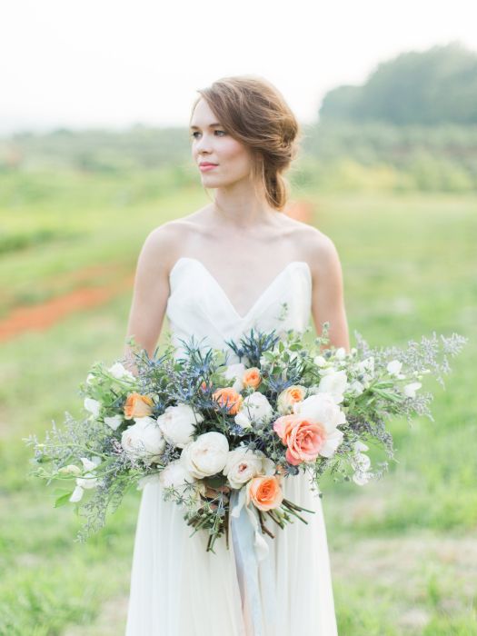 Graceful Coral Garden Wedding
