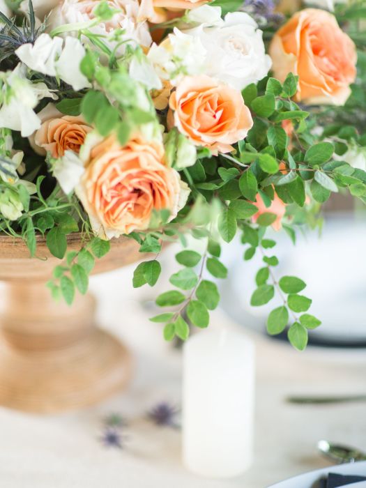 Graceful Coral Garden Wedding