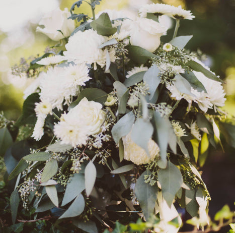 Lush Greens and Creams Vintage Wedding