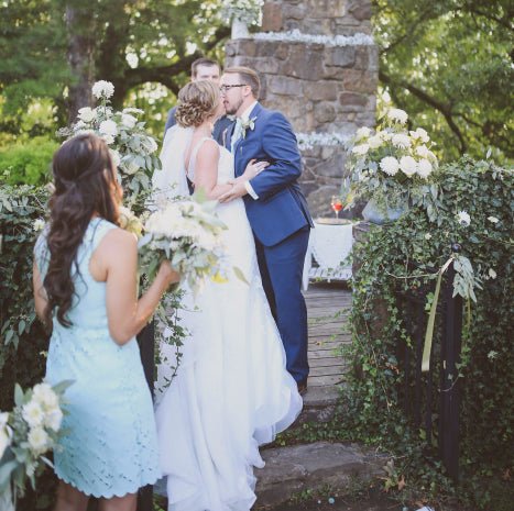 Lush Greens and Creams Vintage Wedding