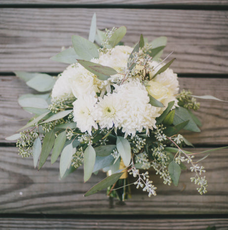 Lush Greens and Creams Vintage Wedding