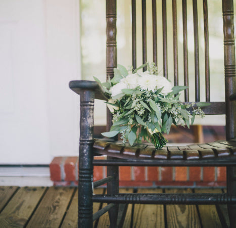 Lush Greens and Creams Vintage Wedding