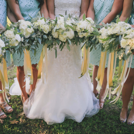 Lush Greens and Creams Vintage Wedding