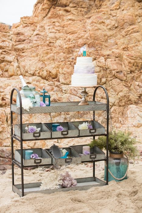 Mermaid Themed Beach Wedding