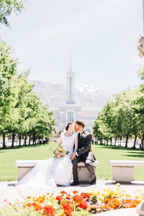 Mint and Tangerine Modern Wedding