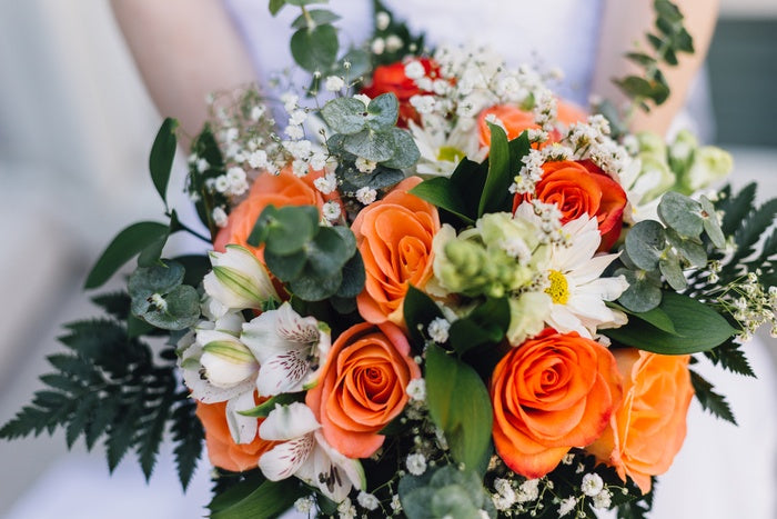 Mint and Tangerine Modern Wedding