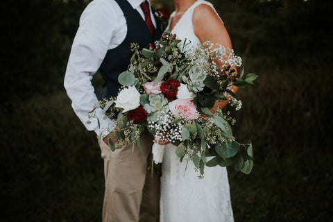 Rustic Blush & Burgundy Wedding