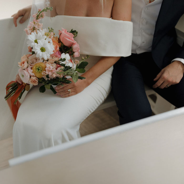 Peach and Blush Summer Ranch Wedding