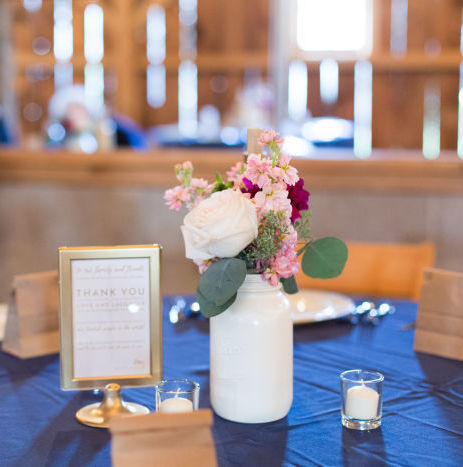 Rustic Chic with a Pop of Burgundy Wedding