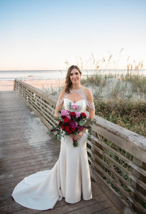 Plum & Rustic Coastal Chic Wedding