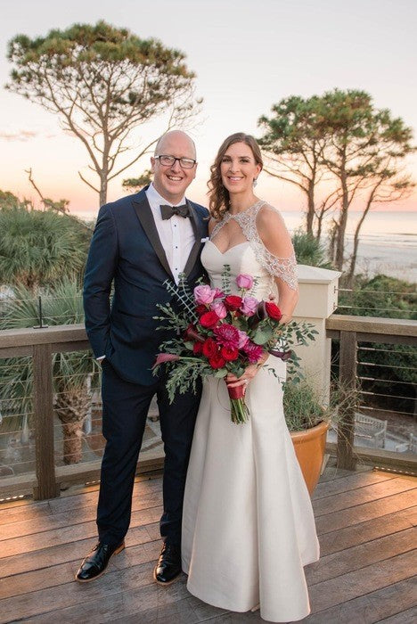 Plum & Rustic Coastal Chic Wedding