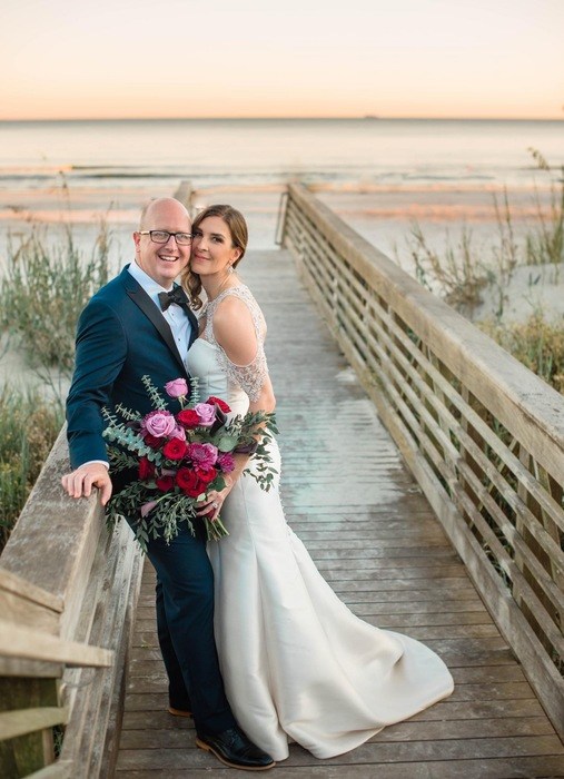 Plum & Rustic Coastal Chic Wedding