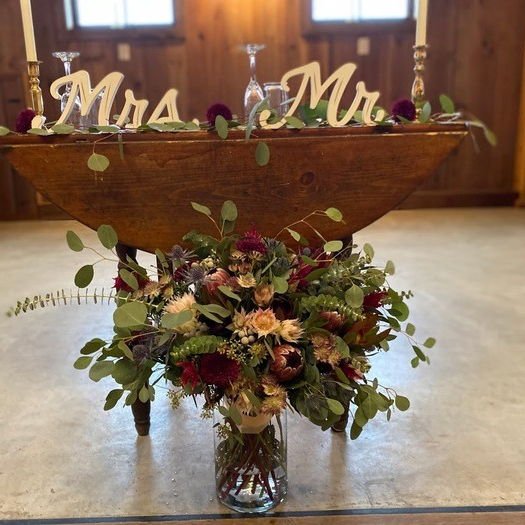 Snowy Fall Protea Wedding