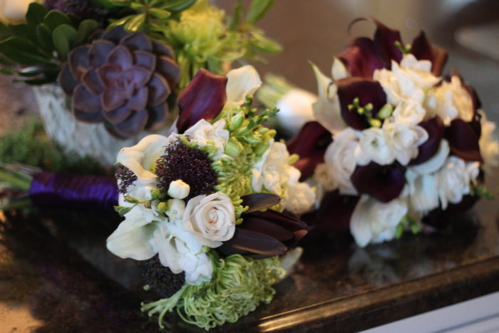 Fresh Green & Purple Mod Rustic Wedding