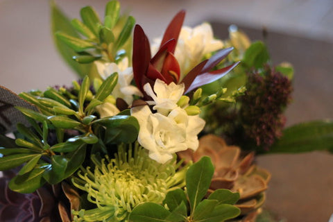Fresh Green & Purple Mod Rustic Wedding