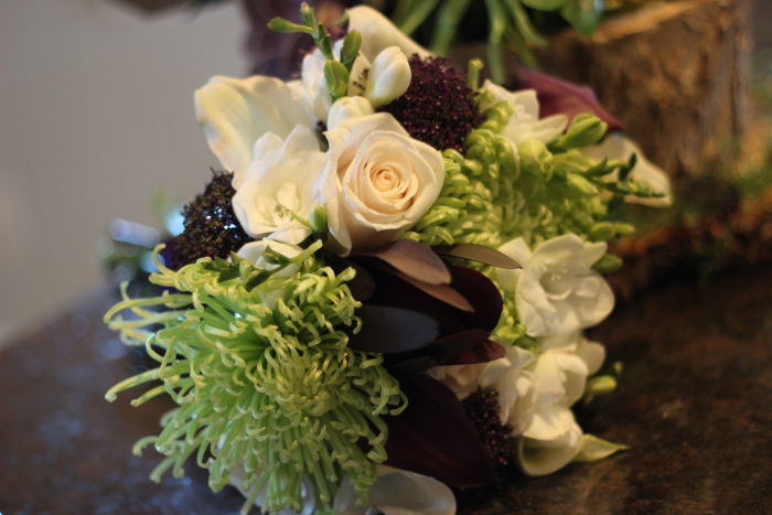 Fresh Green & Purple Mod Rustic Wedding