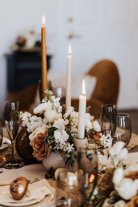 Vintage Brown and Orange Styled Shoot